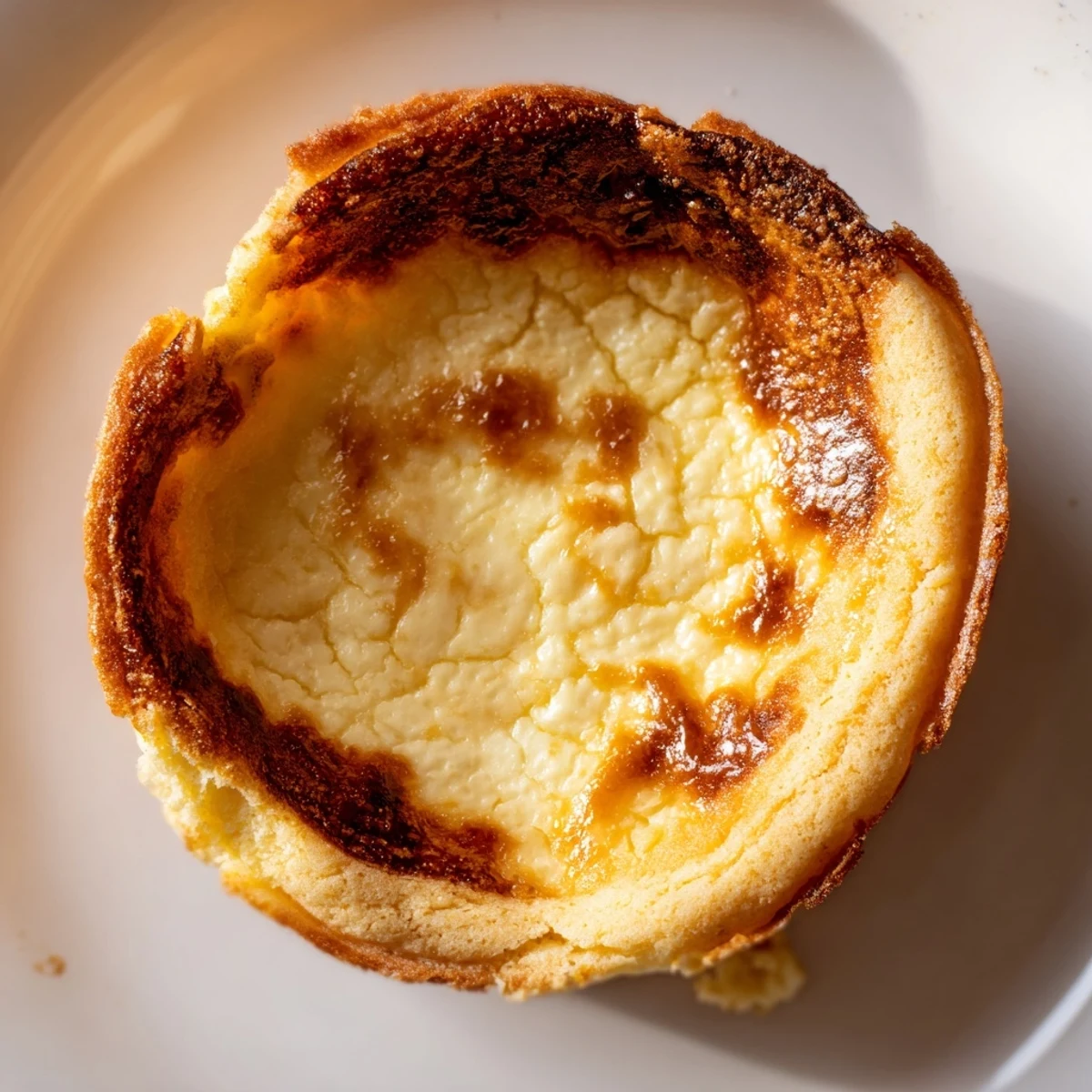 Soft baked creme brulee cookies with crackly bruleed tops and melty cream cheese filling