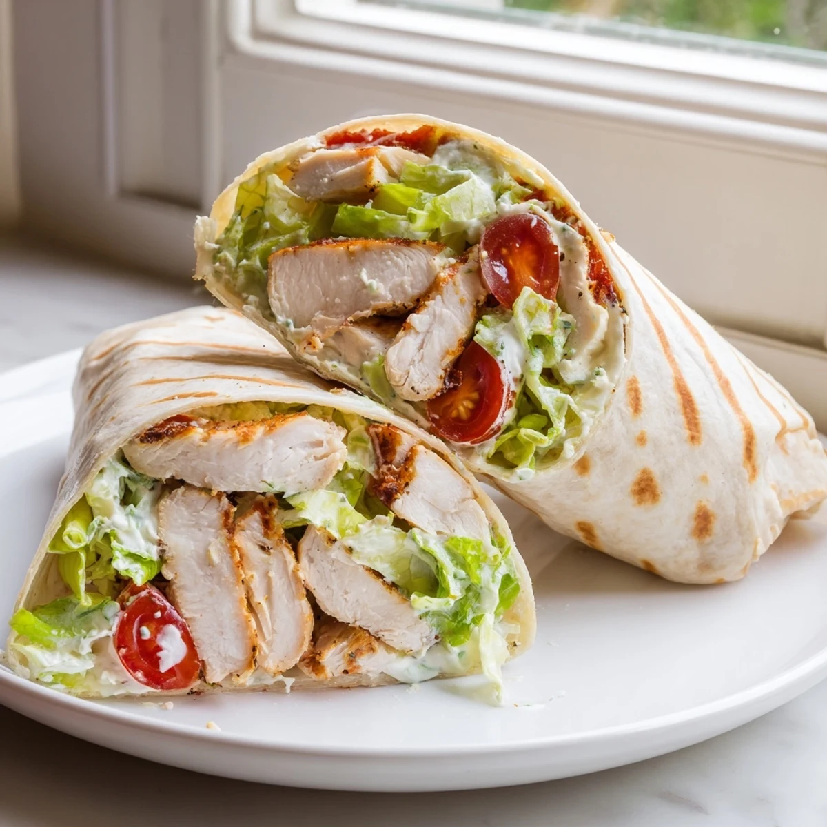 Chicken Caesar Wraps
