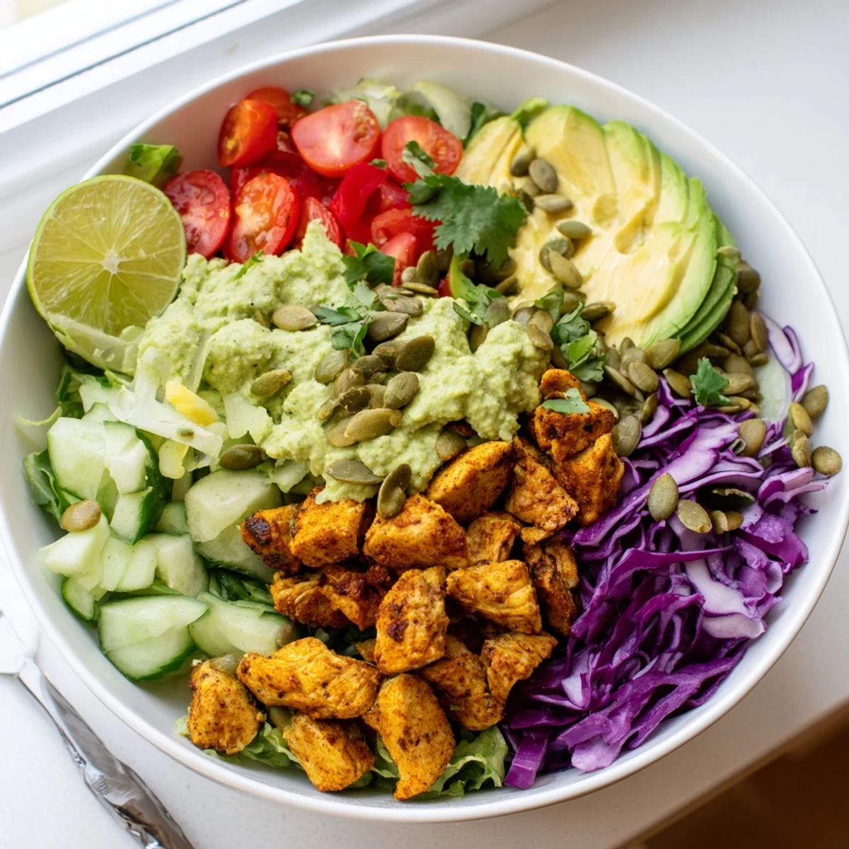 Keto Bowls with Avocado Dressing