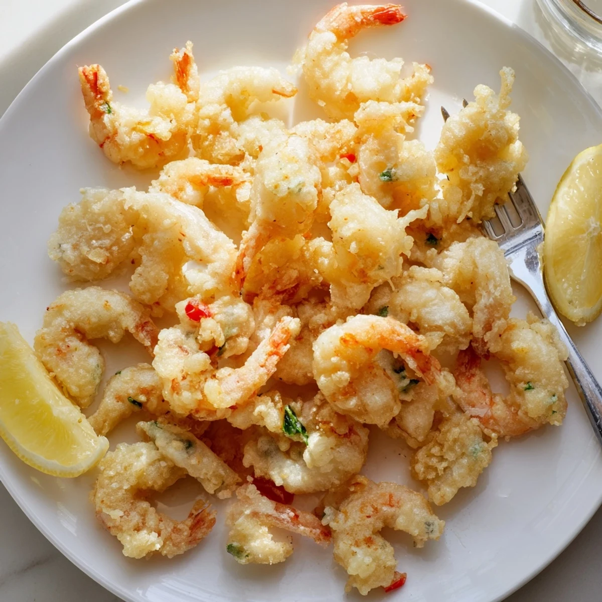 Crispy Shrimp Fritto Misto served hot with parsley and aioli for dipping