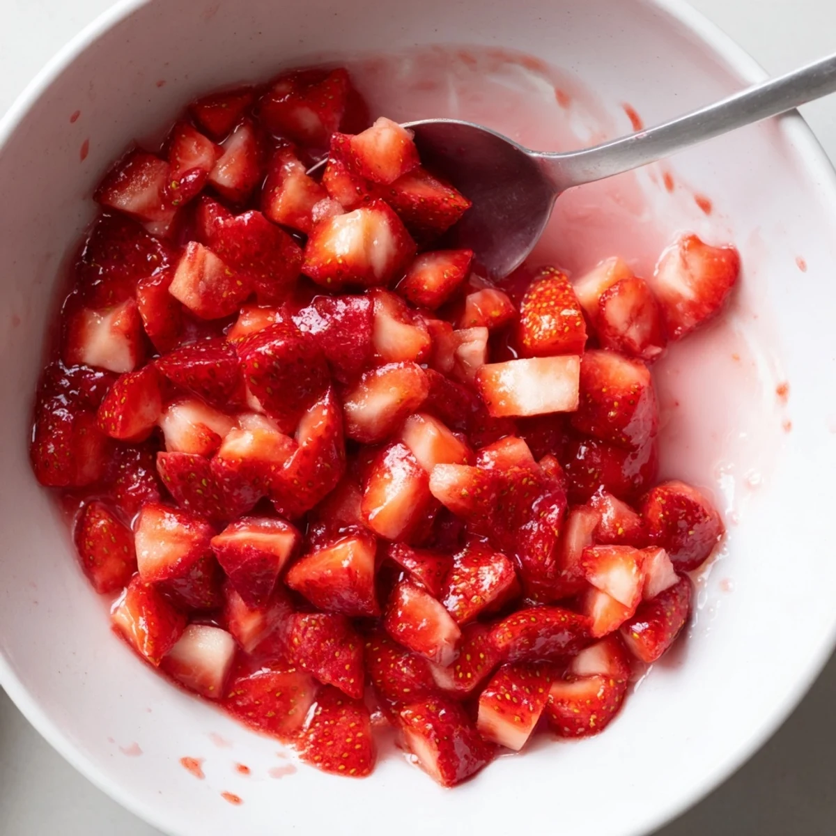 Strawberry Cake Filling Recipe chunky, fresh strawberry texture perfect for cupcakes