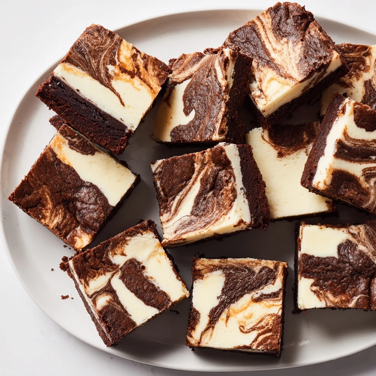 Homemade sourdough cheesecake brownie bars with golden edges and a glossy cracked chocolate cheesecake top