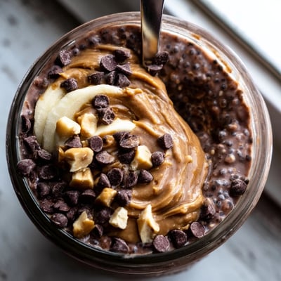 Chocolate Peanut Butter Overnight Oats