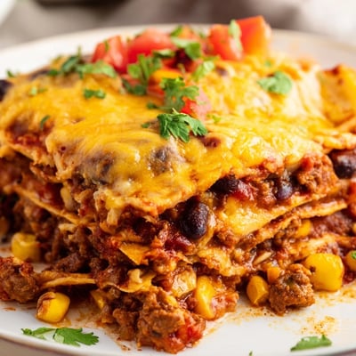 Baked Beef Enchilada Casserole