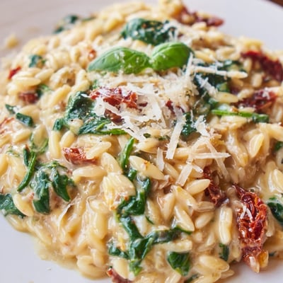 Creamy Tuscan Orzo